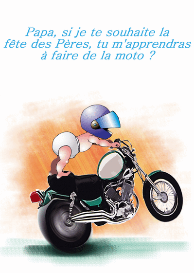 Carte Fete Des Peres En Moto : Envoyer une Carte De Fête 